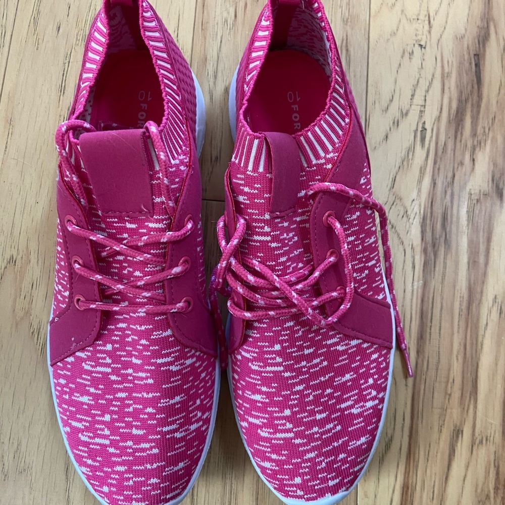 Pink walking shoes for women